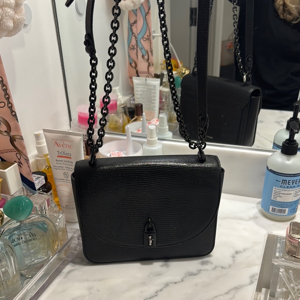 Rebecca Minkoff Black Textured Crossbody Bag